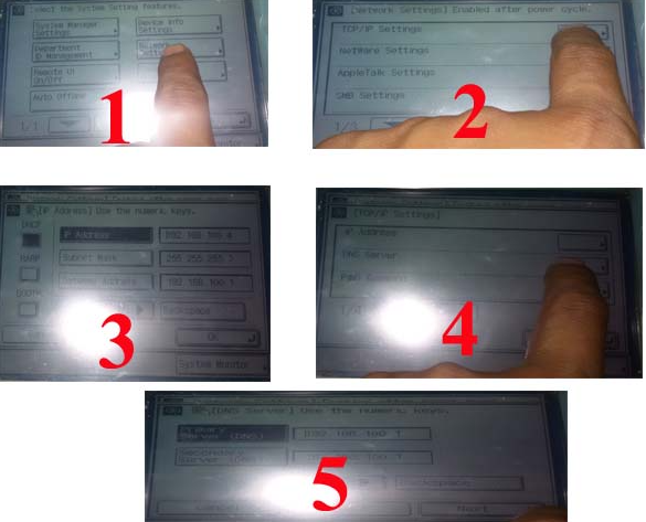 Setting Connect Mesin Fotocopy ke Windows Via Kabel LAN